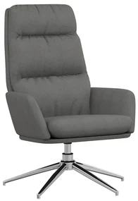 341130 vidaXL Scaun de relaxare, gri deschis, material textil