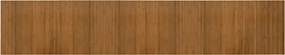 vidaXL Covor dreptunghiular, maro, 60x300 cm, bambus