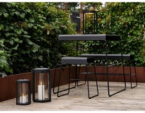 Pantofar negru cu bancă din metal A-Bench – Zone