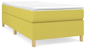 3120936 vidaXL Cadru de pat box spring, verde, 90x200 cm, textil