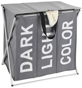 Coş de rufe Wenko Trio, 118 l, gri închis
