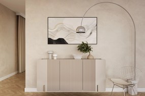 Comodă suspendată Malmi 150 cm cu trei uși - cașmir / auriu