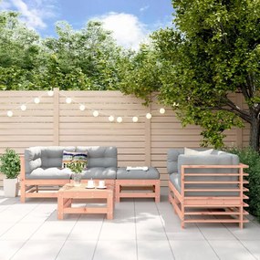 3186205 vidaXL Set mobilier relaxare grădină, 6 piese, lemn masiv Douglas