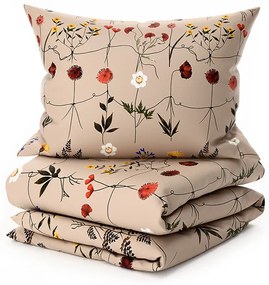 Lenjerie de pat din microplush HERBAR bej Dimensiune lenjerie de pat: 70 x 90 cm | 140 x 200 cm