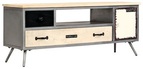 vidaXL Comodă TV, 120 x 30 x 45 cm, lemn masiv de mango și oțel