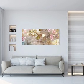 Tablou - Ornament de flori (120x50 cm)