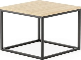 Set lemn masiv măsuțe de cafea 60 × 60 cm / 54 × 54 cm