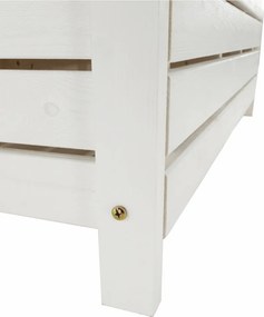 Bancă de grădină, alb, 123,5 cm, DILKA