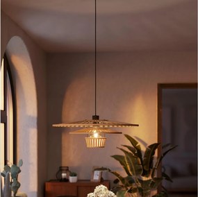 Eglo 44012 - Lustră suspendată LYDNEY, 1xE27/40W/230V, bambus