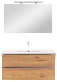 Mobilier complet de baie Vario Trim 100 antracit-stejar