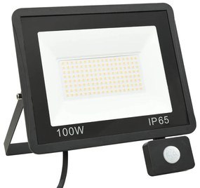 Proiector LED cu senzor, 100 W, alb cald 1, Alb cald, 100 w, 1