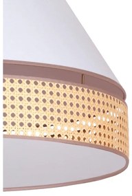 Duolla - Plafonieră AVIGNON 1xE27/15W/230V d. 50 cm albă/ratan