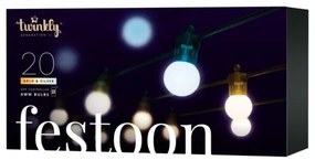 Lanț LED decorativ de exterior 20xG45 10 m IP44 Wi-Fi Twinkly TWF020GOP-BEU