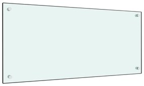 vidaXL Panou antistropi de bucătărie, alb, 90x40 cm, sticlă securizată