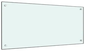 vidaXL Panou antistropi de bucătărie, alb, 90x40 cm, sticlă securizată