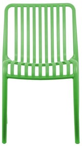 Scaun de dining verde din plastic Glee – Leitmotiv