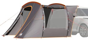 vidaXL Cort auto gri și portocaliu rezistent la apă