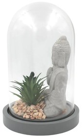 Glob decorativ sticlă cu Buddha 21cm