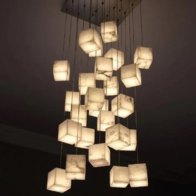 Lustra LUX cu 25 de pendule suspendate Duboce