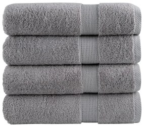 vidaXL Prosoape de mâini premium SOLUND 4 buc gri 50x100cm 600gsm
