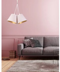 Lustră pe cablu Duolla TWIGGY 3xE27/40W/230V d. 60 cm alb