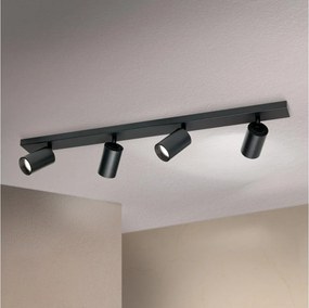 Orion SEAN - Corp de iluminat tip spot, 4 x GU10, 13W, 230V, negru
