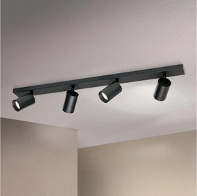 Orion SEAN - Corp de iluminat tip spot, 4 x GU10, 13W, 230V, negru