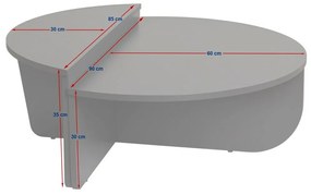 Măsuță de cafea Orion Green and Stone