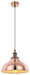 Lustra,Pendul Industrial Style, diam.28,5cm, finisaj cupru, MANDY 15083 GL