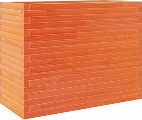 vidaXL Jardinieră grădină, maro ceruit, 90x40x68,5 cm, lemn masiv pin