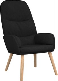 vidaXL Scaun de relaxare, negru, material textil