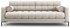 Canapea Bali 4 locuri stofa/picioare negre L217 cm