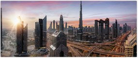 Tablou - Panorama din Dubai (120x50 cm)