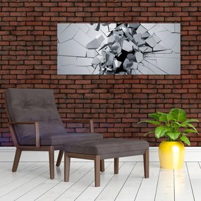 Tablou abstracție 3D (120x50 cm)