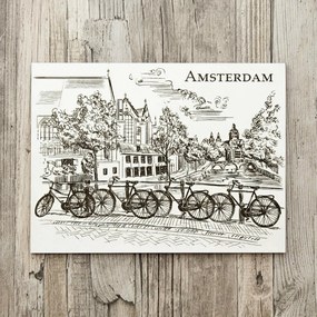 DUBLEZ | Tablou 3D din lemn pentru perete - Amsterdam