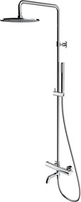 Coloana de dus cu baterie termostatata Omnires Y finisaj crom lucios