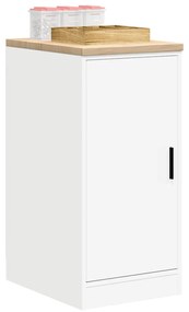vidaXL Dulap depozitare garaj alb 40x51x85 cm lemn masiv de pin