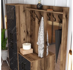 Mobilier hol Betina ABC (Nuc + Negru). 1089019