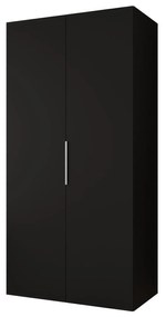 Dulap de haine 100 cm Mirabella 1 (Negru + Cașmir). 1126342