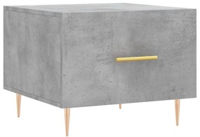 vidaXL Măsuță de cafea, gri beton, 50x50x40 cm, lemn compozit
