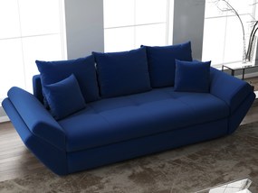 Canapea extensibilă dumonde cu ladă de depozitare si sezut confortabil din spuma high-density, Loana Royal Blue 250x100 cm