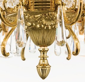 Candelabru cristal design lux LA BOHEME D-76cm 12L gold plated