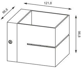 Aplică TRANSFER WL 1xG9/40W/230V alb Zuma Line 91066-N