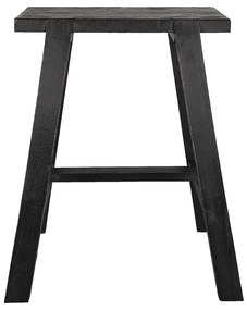 Scaunel negru, din lemn masiv, 50x39x58 cm, Rasty