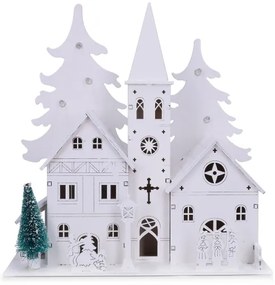 Brilagi - Decorațiune LED de Crăciun, bisericuță, LED/2xAA