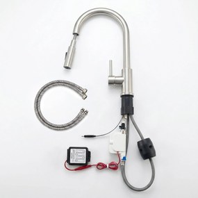 Baterie de bucătărie Rea Fresh Touch Brush Nickel