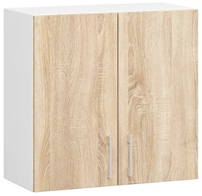 Dulap superior de bucătărie Lula w60 (Alb + stejar sonoma). 1068596