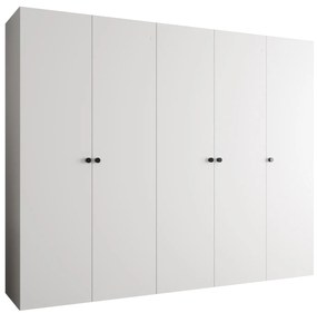 Dulap de haine 250 cm Parna 1 (alb + Negru). 1125890