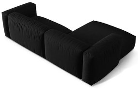 Colțar modular negru (cu colț pe partea stângă ) Martina – Micadoni Home