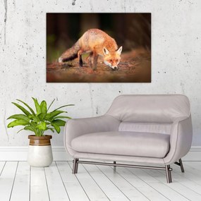 Tablou - Vulpe in pădure (90x60 cm)